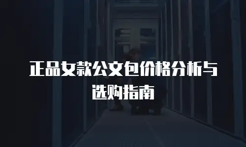 正品女款公文包价格分析与选购指南