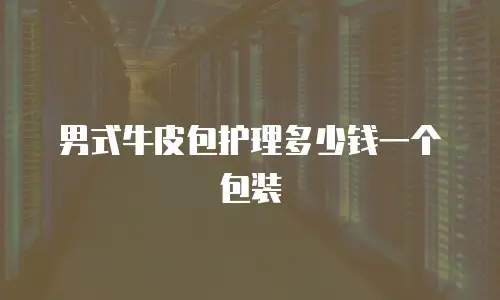男式牛皮包护理多少钱一个包装