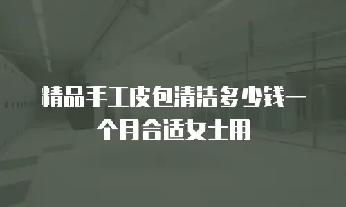 精品手工皮包清洁多少钱一个月合适女士用