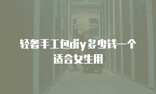 轻奢手工包diy多少钱一个适合女生用