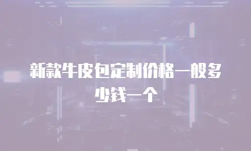 新款牛皮包定制价格一般多少钱一个