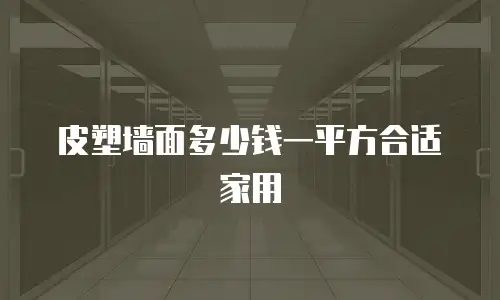 皮塑墙面多少钱一平方合适家用