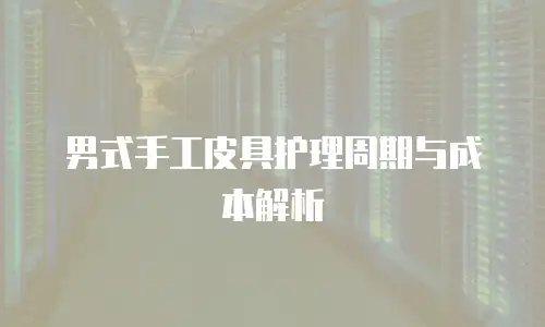 男式手工皮具护理周期与成本解析