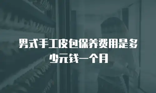 男式手工皮包保养费用是多少元钱一个月