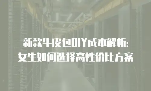 新款牛皮包DIY成本解析：女生如何选择高性价比方案