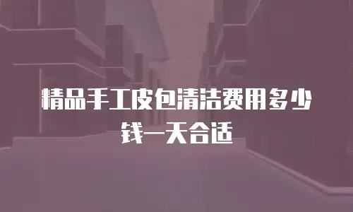 精品手工皮包清洁费用多少钱一天合适