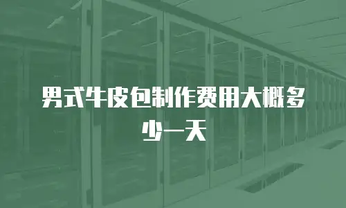 男式牛皮包制作费用大概多少一天