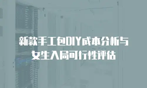 新款手工包DIY成本分析与女生入局可行性评估