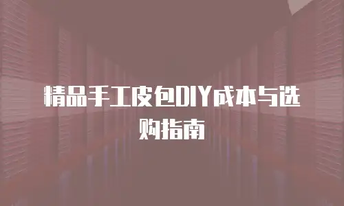 精品手工皮包DIY成本与选购指南