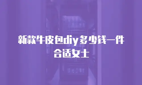 新款牛皮包diy多少钱一件合适女士