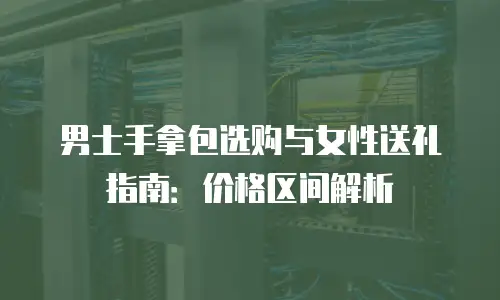 男士手拿包选购与女性送礼指南：价格区间解析