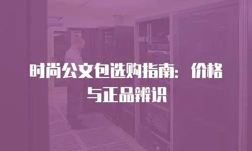 时尚公文包选购指南：价格与正品辨识