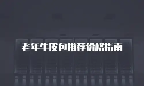 老年牛皮包推荐价格指南