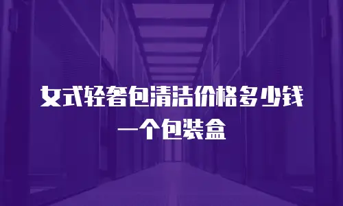女式轻奢包清洁价格多少钱一个包装盒