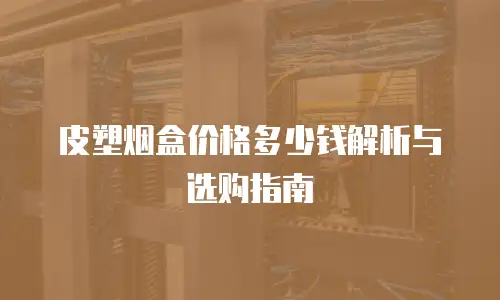 皮塑烟盒价格多少钱解析与选购指南