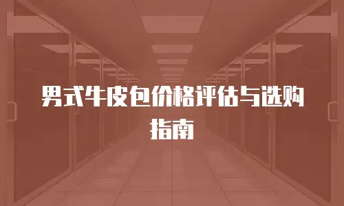 男式牛皮包价格评估与选购指南