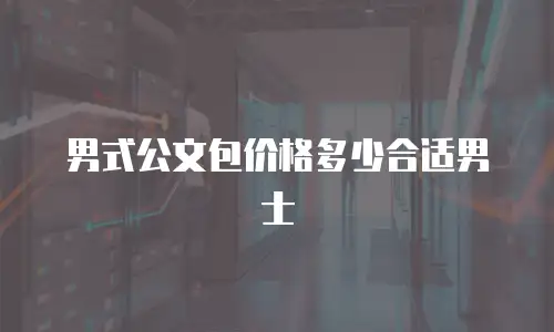 男式公文包价格多少合适男士