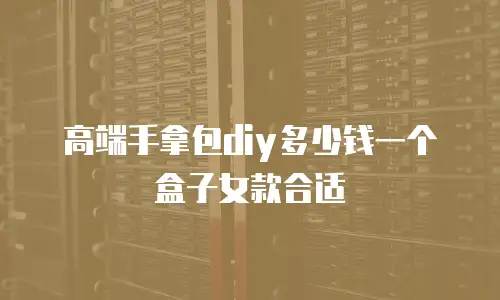 高端手拿包diy多少钱一个盒子女款合适