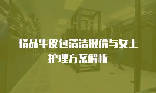 精品牛皮包清洁报价与女士护理方案解析