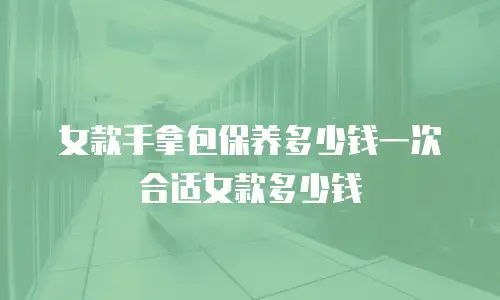 女款手拿包保养多少钱一次合适女款多少钱
