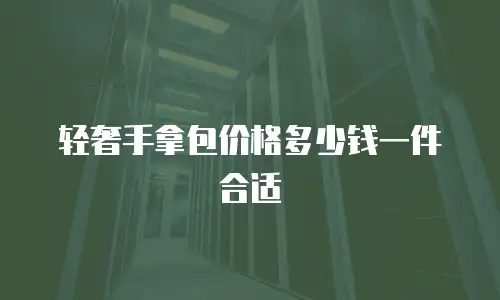 轻奢手拿包价格多少钱一件合适