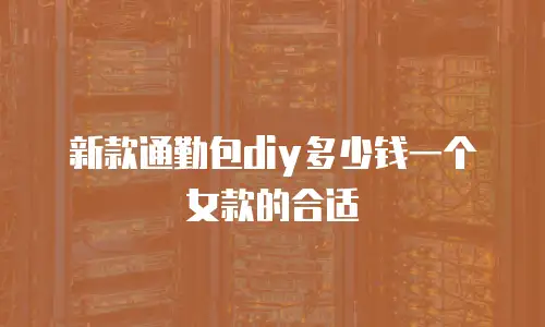 新款通勤包diy多少钱一个女款的合适