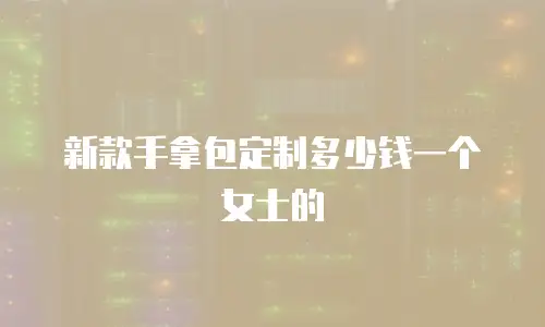 新款手拿包定制多少钱一个女士的