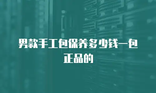 男款手工包保养多少钱一包正品的