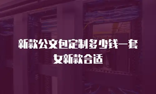 新款公文包定制多少钱一套女新款合适