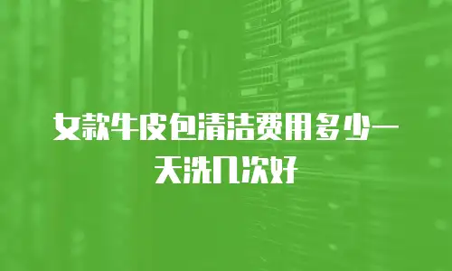 女款牛皮包清洁费用多少一天洗几次好