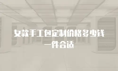 女款手工包定制价格多少钱一件合适