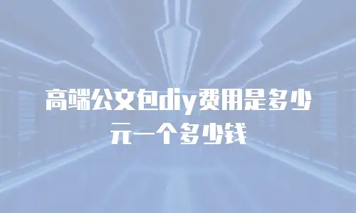 高端公文包diy费用是多少元一个多少钱