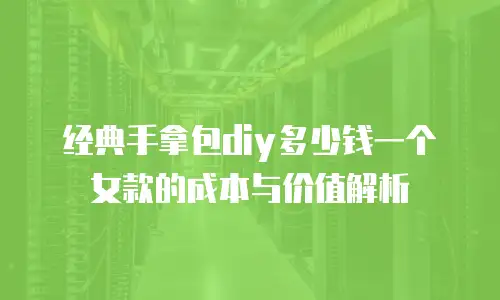 经典手拿包diy多少钱一个女款的成本与价值解析