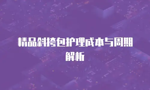 精品斜挎包护理成本与周期解析