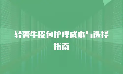 轻奢牛皮包护理成本与选择指南