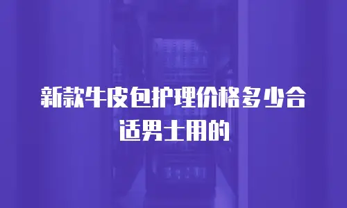 新款牛皮包护理价格多少合适男士用的