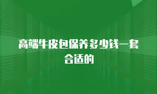 高端牛皮包保养多少钱一套合适的