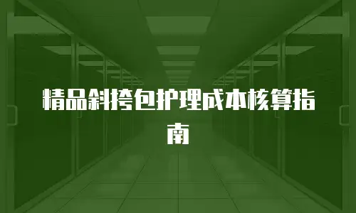 精品斜挎包护理成本核算指南