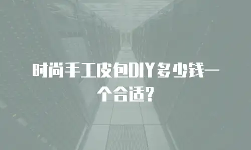 时尚手工皮包DIY多少钱一个合适？