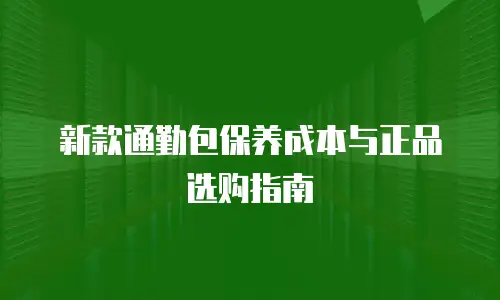 新款通勤包保养成本与正品选购指南