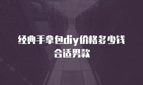 经典手拿包diy价格多少钱合适男款