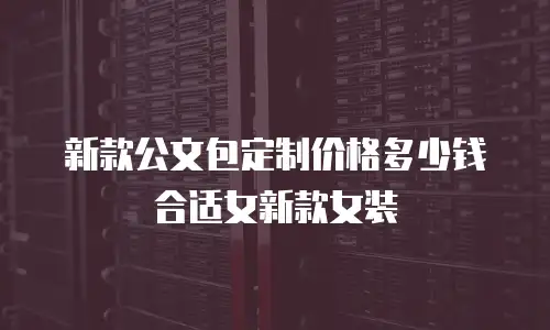 新款公文包定制价格多少钱合适女新款女装