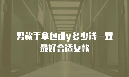 男款手拿包diy多少钱一双最好合适女款