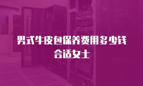 男式牛皮包保养费用多少钱合适女士