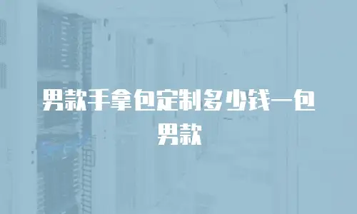 男款手拿包定制多少钱一包男款
