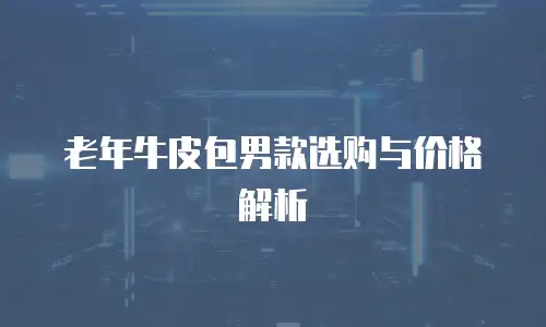老年牛皮包男款选购与价格解析
