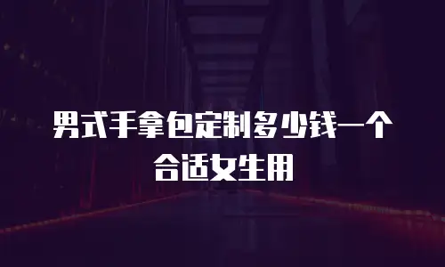 男式手拿包定制多少钱一个合适女生用