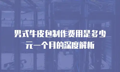 男式牛皮包制作费用是多少元一个月的深度解析