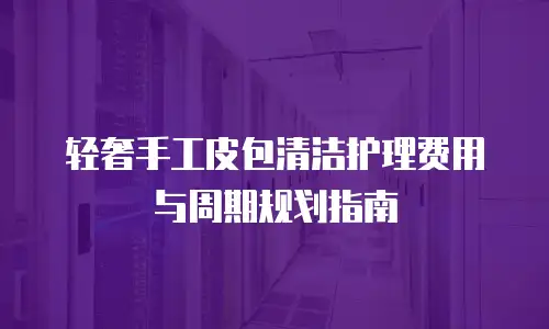 轻奢手工皮包清洁护理费用与周期规划指南