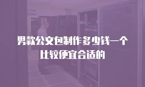 男款公文包制作多少钱一个比较便宜合适的